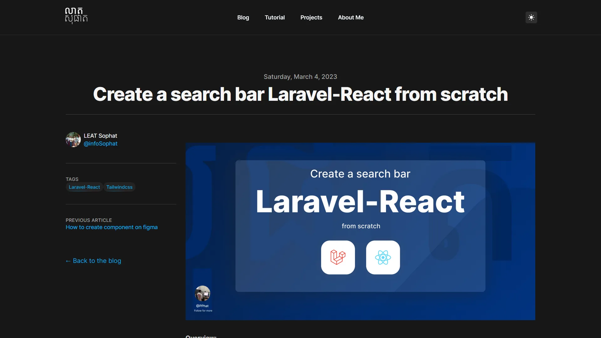Content section dark mode