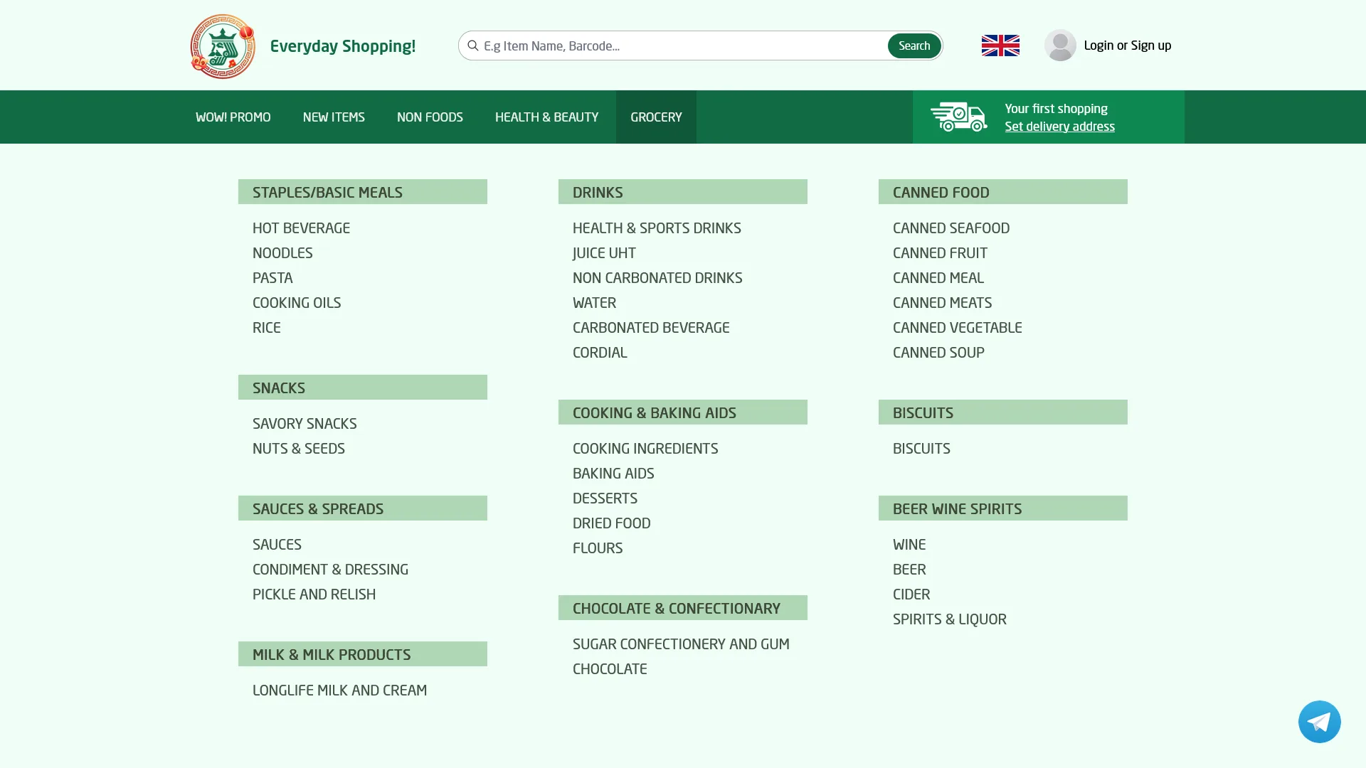 Information and policy links section