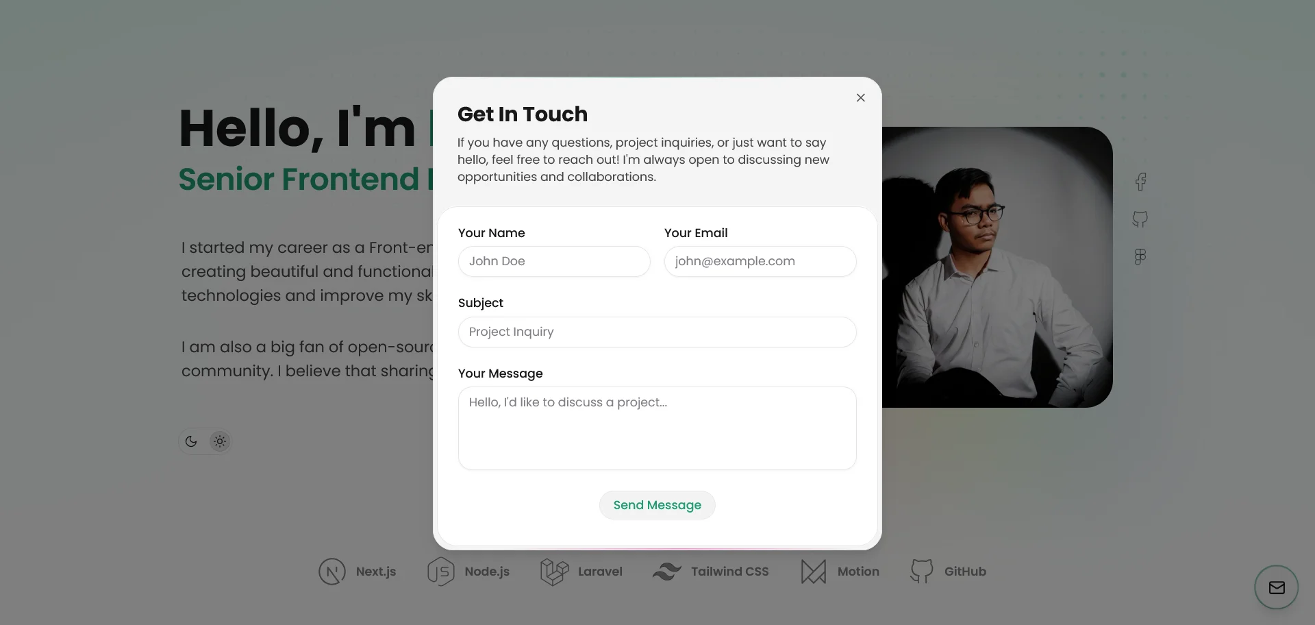 Project Page light Mode