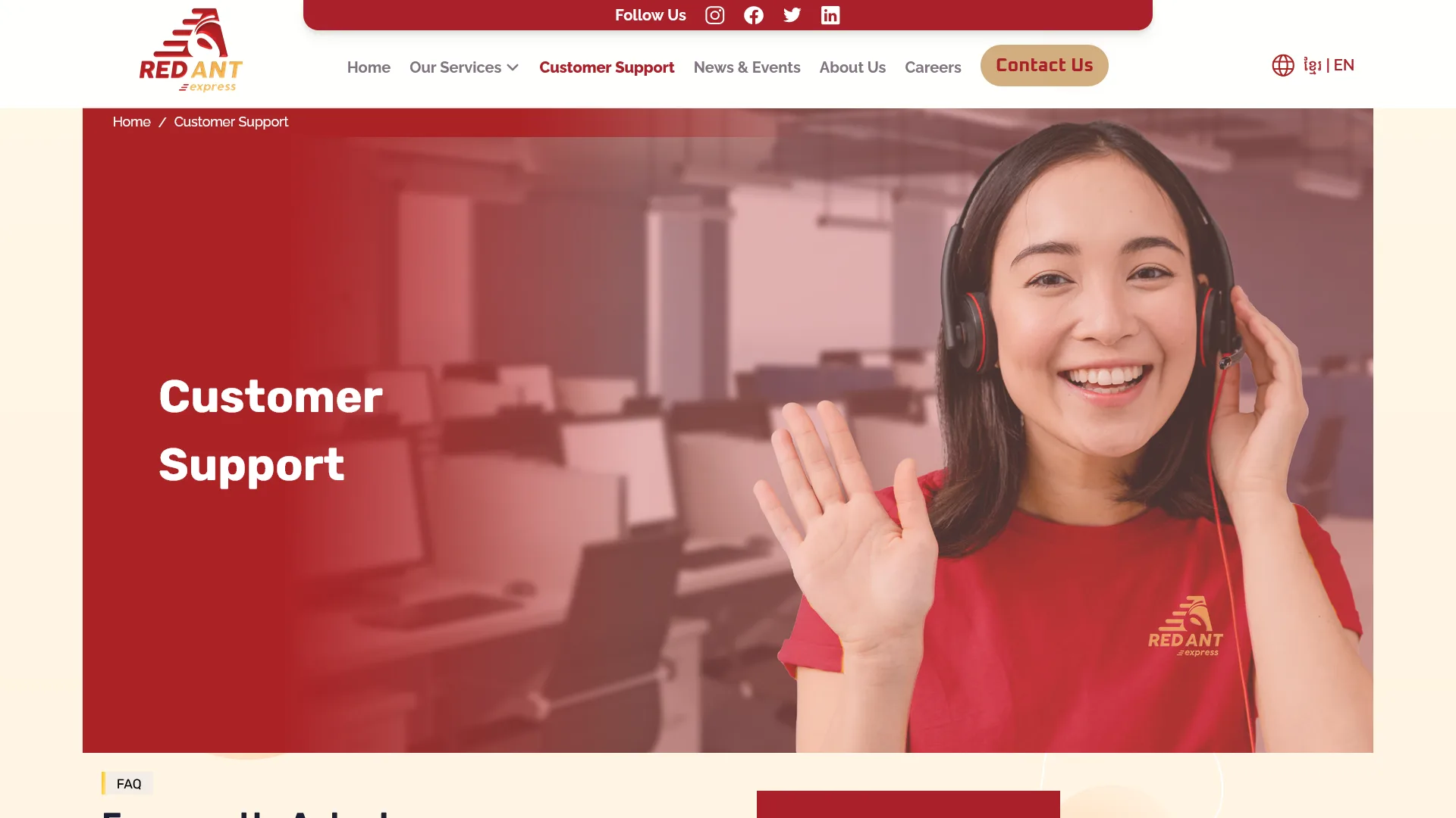 Standard delivery service section